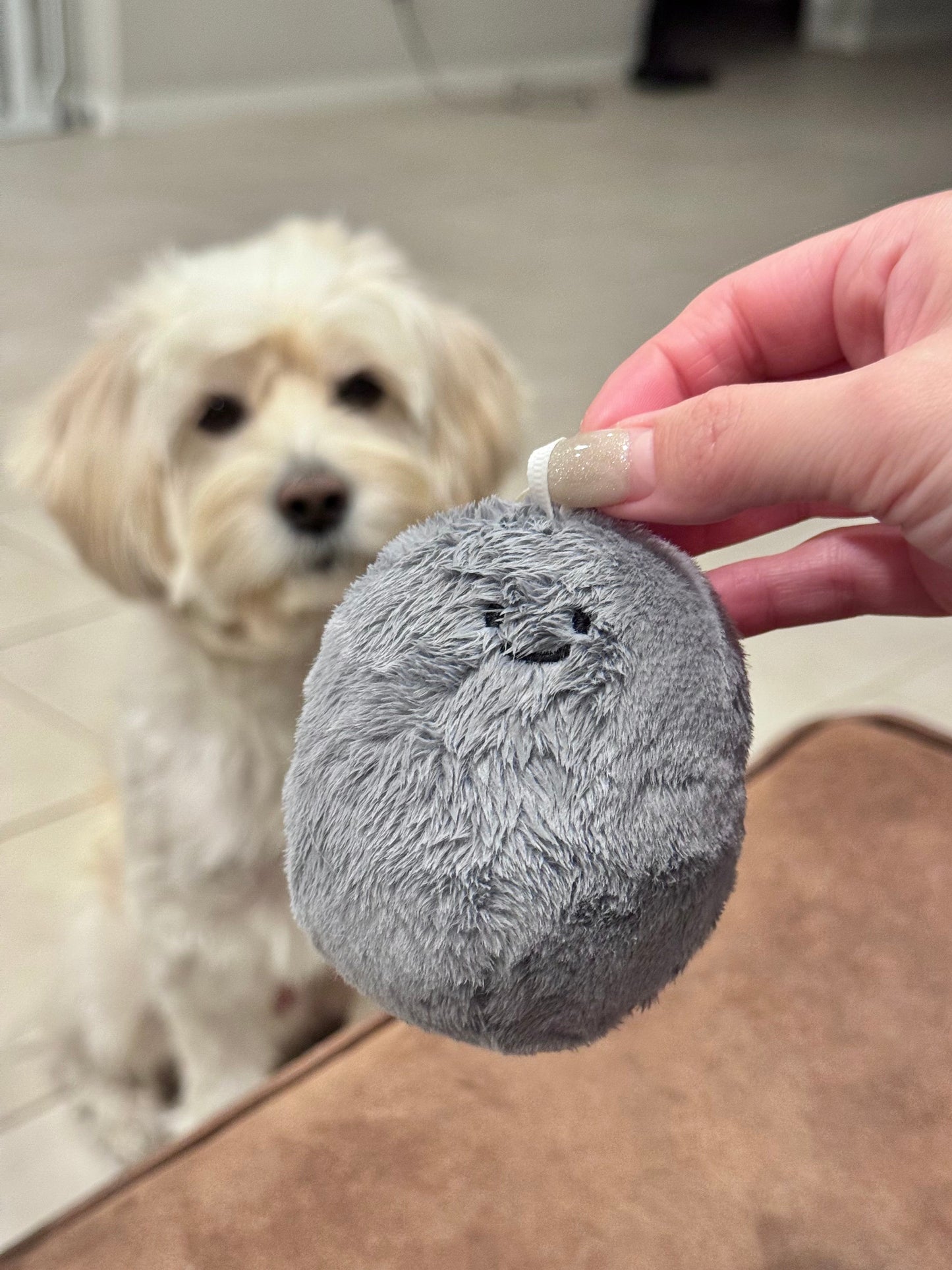 Blu Fuzz Keychain