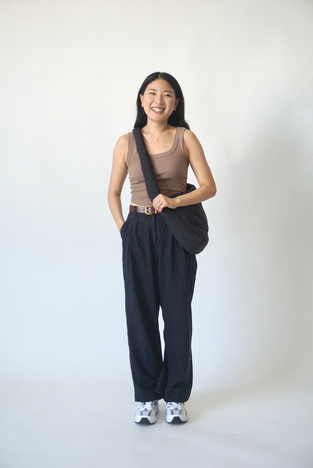 Space bag on a female model